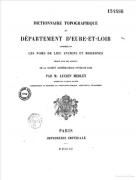 Dictionnaire topographique Lucien Merlet
