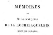 Memoires de la marquise de la rochejaquelein